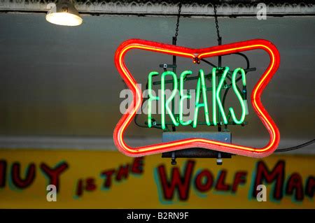 Freak show sign Stock Photo - Alamy