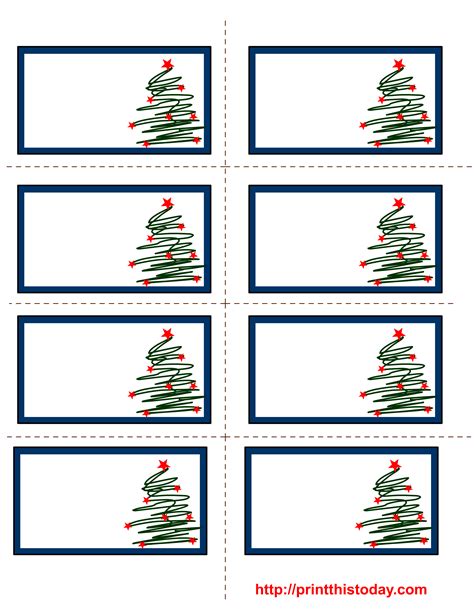 Free Printable Christmas Tags Avery - Printable Templates