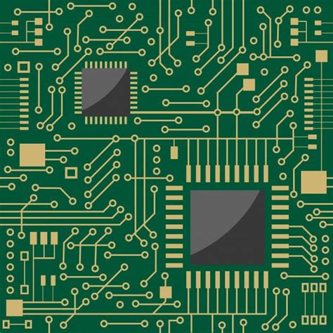 Premium Vector | Seamless microcircuit | Circuit board design, Computer cake, Graphic design ...