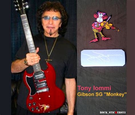 Tony Iommi guitar stickers Monkey Custom decal Gibson SG Black | Etsy