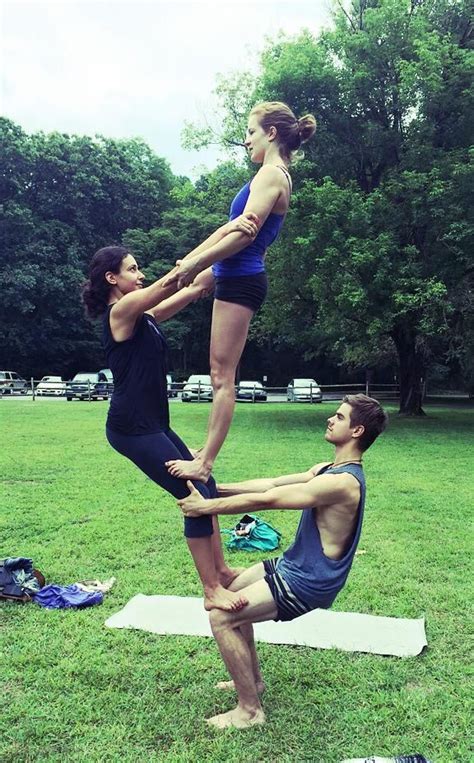 Group Yoga Poses, Acro Yoga Poses, Partner Yoga Poses, Three Person ...