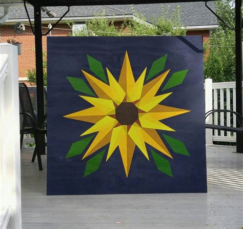 Image result for sunflower barn quilt pattern | Barn quilt patterns ...