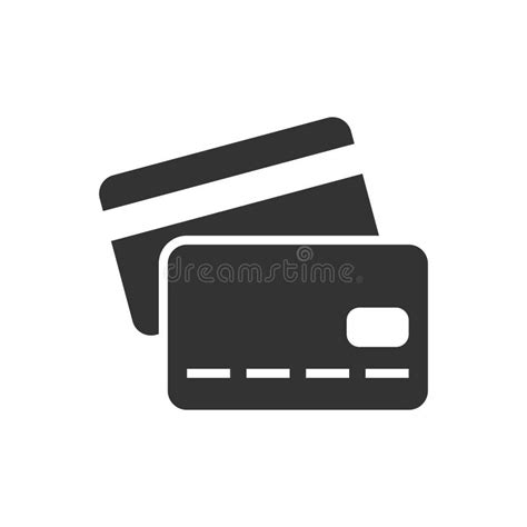 Credit card black icon stock vector. Illustration of store - 111120856