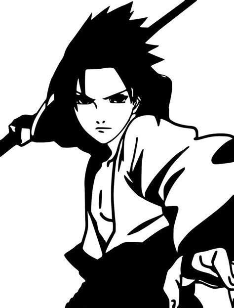 Sasuke Uchiha Manga Anime Decal Wall Car Laptop Vinyl Sticker 4.5" x 6" | Anime decals ...