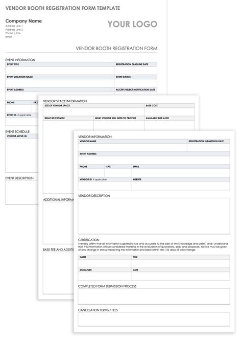 Registration Form Template Word Free