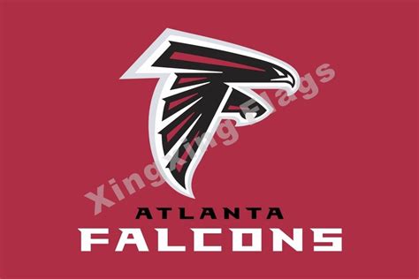 Atlanta Falcons Wordmark Flag 3ft X 5ft Polyester NFL1 Team Banner ...