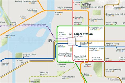 Taipei Rail Map - A Smart City Guide Map, Even Offline!