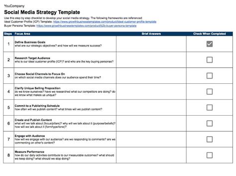 Social Media Strategy Template | Growth Business Templates