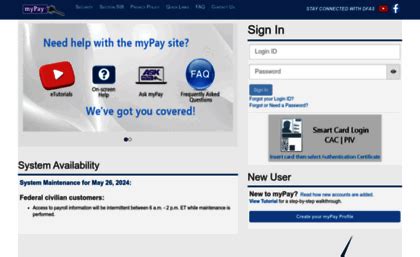 Mypay.dfas.mil website. DFAS myPay | Online Account Management for DFAS Payroll Services.
