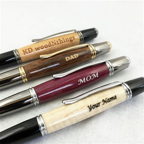 Personalized Pen, Custom Wood Pen, Engraved Wood Pen, Engraved Pen for Him, Groomsmen Gift ...