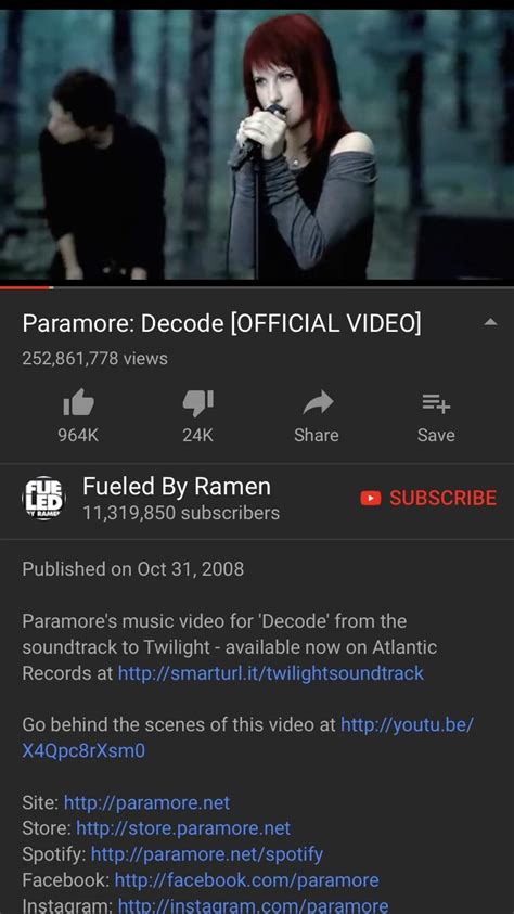 Happy 10 years DECODE ! & Twilight ! : r/Paramore