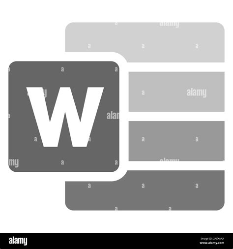 Logo de microsoft word Banque d'images noir et blanc - Alamy