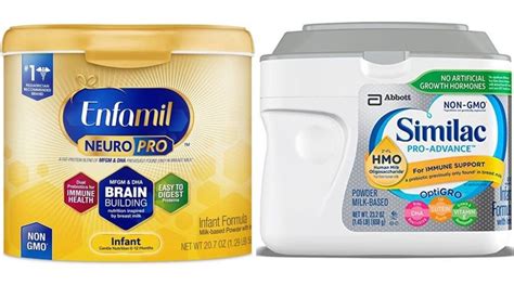 Enfamil NeuroPro vs Similac Pro Advance | Similac, Baby formula, Enfamil