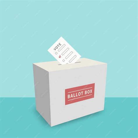 Premium Vector | Flat Vector Election Voting Ballot Box Design