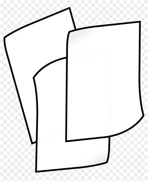 Of White Paper - Clip Art Black And White Paper - Free Transparent PNG ...