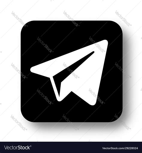 Telegram logo icon Royalty Free Vector Image - VectorStock