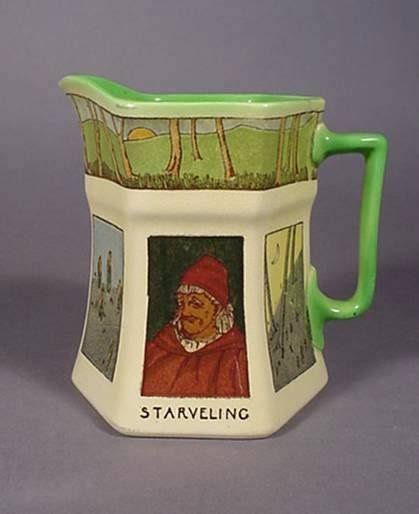 Royal Doulton Porcelain Pitcher- Shakespeare Character Ware: Starveling ...