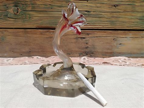 Vintage Glass Ashtray From 70s Many Beautiful Old Glass - Etsy