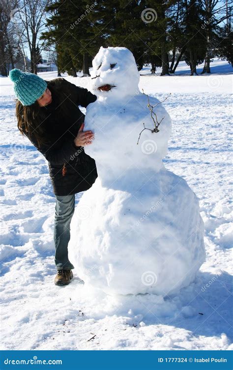 Building A Snowman Stock Images - Image: 1777324