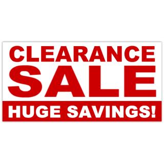 Clearance Sale Banner 01 | Retail Store Sale Banners | Store Sale ...