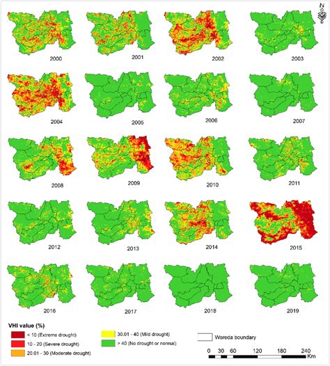 Agricultural drought detection based on time series seasonal VHI values ...