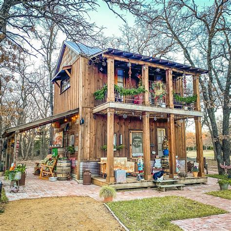 Couple Turned Home Depot Tuff Shed Into An Amazing Two-Story Tiny Home That Looks Like a Log ...