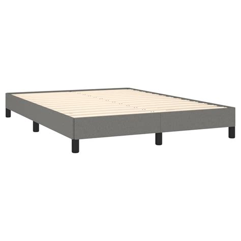 Bed Frame Dark Grey 153x203 cm Queen Fabric - Mattress Discount