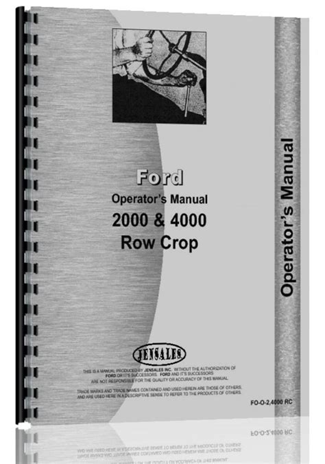 Ford 4000 Tractor Operators Manual