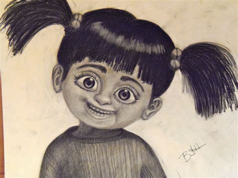 Buy Student Art: Charcoal Drawing of Boo from Monsters Inc