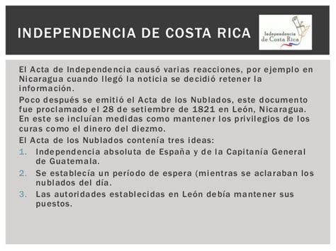 Presentación. estudios sociales. historia de costa rica. independencia