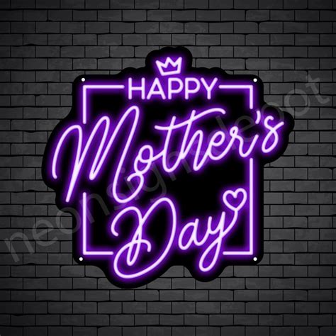 Happy Mother's Day V7 Neon Sign - Neon Signs Depot