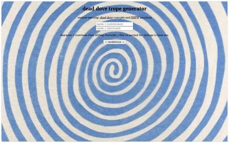 dead dove trope generator