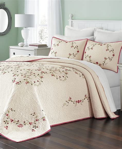 Martha Stewart Collection Westminster Vines Bedspread, Created for Macy ...