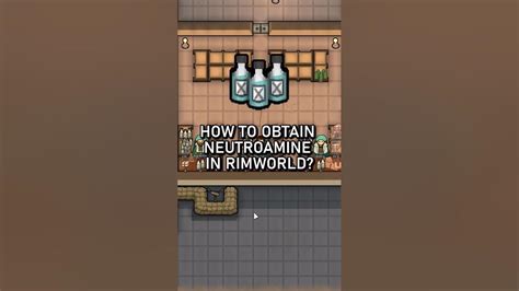 How to get Neutroamine in RimWorld - YouTube