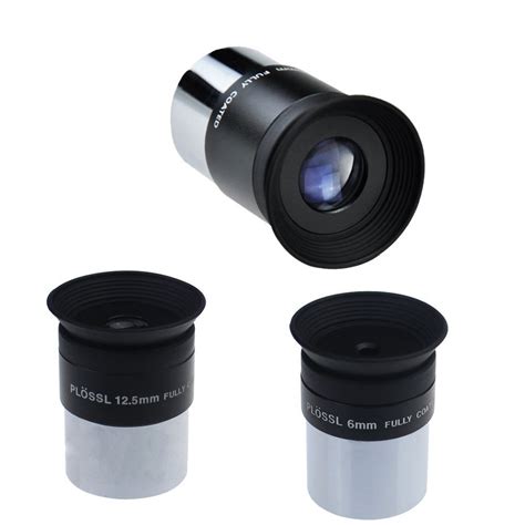 Solomark 6 mm/12.5 mm/ 20mm Plossl Ocular para telescopio de 1,25 ...