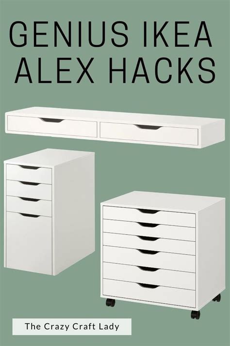 the crazy craft lady's guide to genius ikea alex hacks, book cover