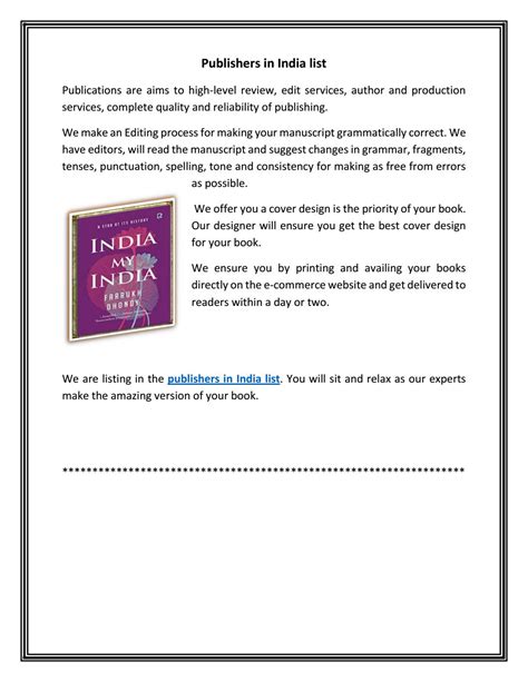 Publishers in India list by rumoursbooks1 - Issuu