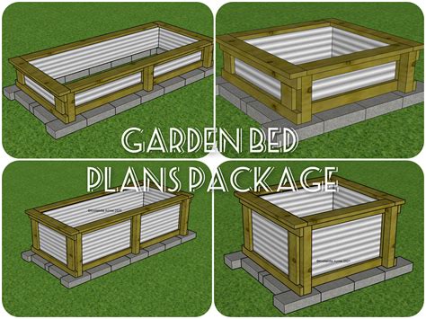 Raised Garden Bed Plans Raised Planter Plans Garden Bed - Etsy UK