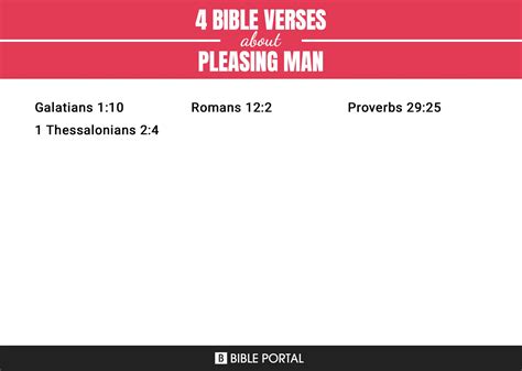 4 Bible Verses about Pleasing Man?