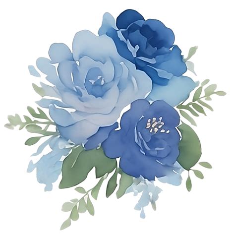 Blue flower clip art 27131939 PNG