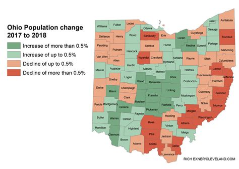 Ohio Population Density Map | Maps Of Ohio