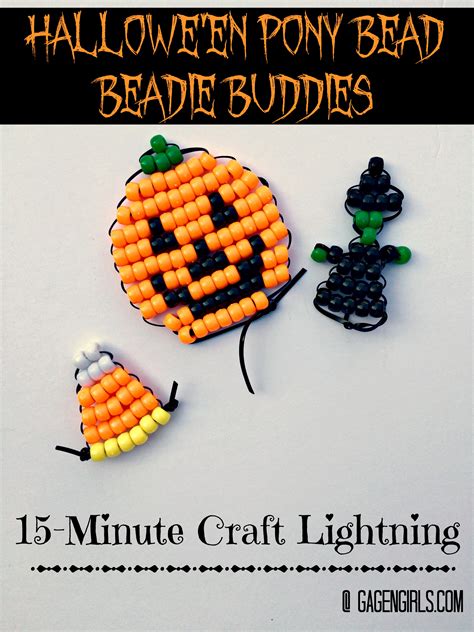 How to Make Halloween Pony Beads Beadie Buddies - Gagen girls