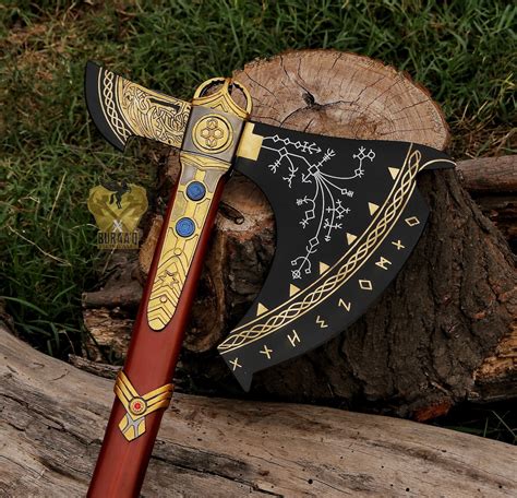 God of War Leviathan Axe, Handmade Leviathan Axe Replica, Kratos Axe ...