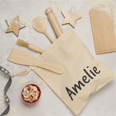 Childrens Personalised Baking Set - Rocket and Fox