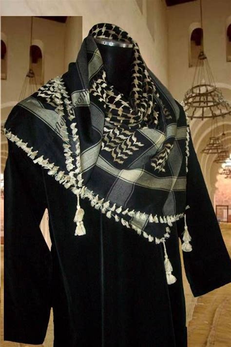 Reflections of Iman Islamic Clothing - Middle Eastern Black and Cream Shemagh Scarf, £12.70 ...