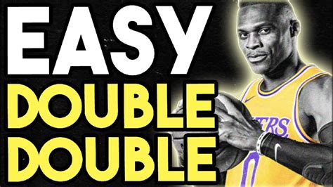 Score A Double Double EASY In Basketball - YouTube