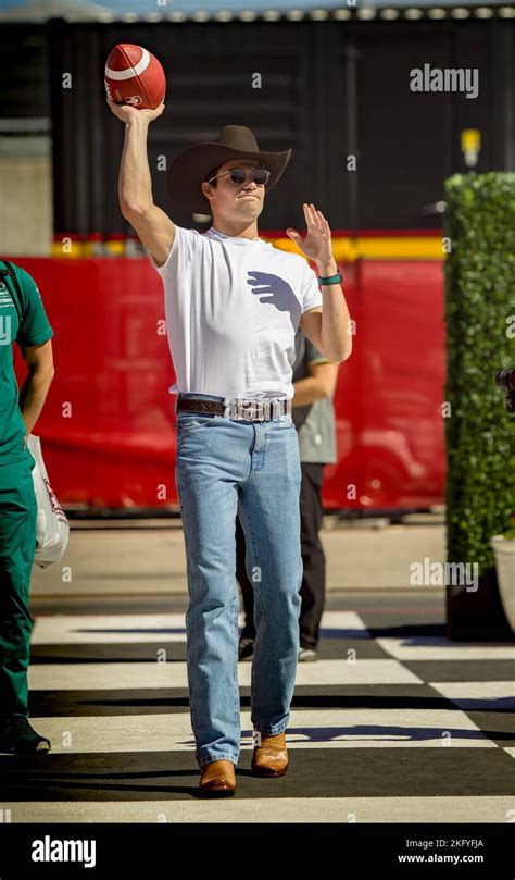 Aston Martin Driver Lance Stroll arriving at the F1 USGP in Austin, TX ...