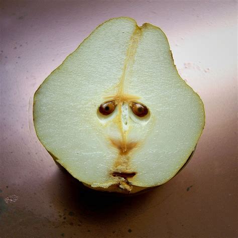 Pears have... | Funny fruit, Food humor, Funny faces