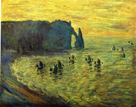 The Cliffs at Etretat, 1886 - Claude Monet - WikiArt.org