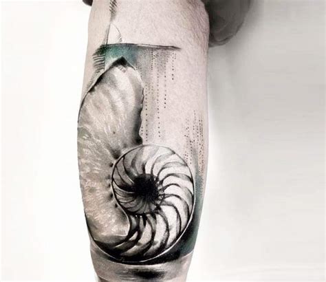 Nautilus sea Shell tattoo by Bartt Tattoo | Post 19449